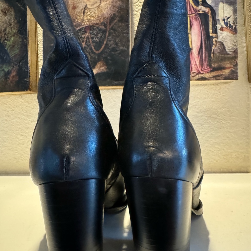 Zara Black Ankle Boots Size EU 35, Size 5 Us - Picture 8 of 12